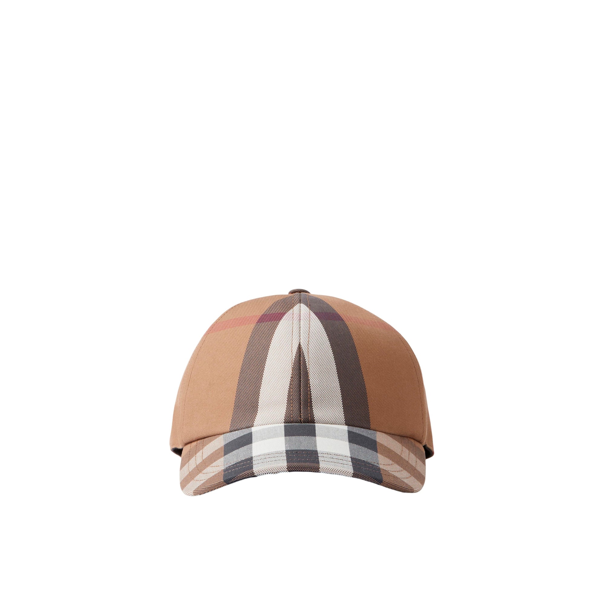 Casquette en coton à carreaux - Dark Birch Brown Check