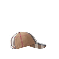 Casquette en coton à carreaux - Dark Birch Brown Check