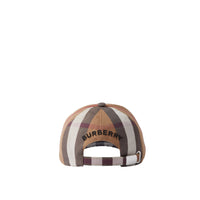 Casquette en coton à carreaux - Dark Birch Brown Check