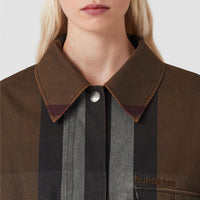 Veste cargo à motif check - Dark Birch Brown Check