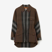 Veste cargo à motif check - Dark Birch Brown Check