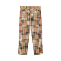 Pantalon cargo en coton à motif check - Archive Beige Check