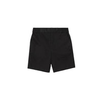 Short chino en sergé de coton à motif cavalier - Black