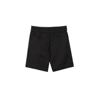 Short chino en sergé de coton à motif cavalier - Black