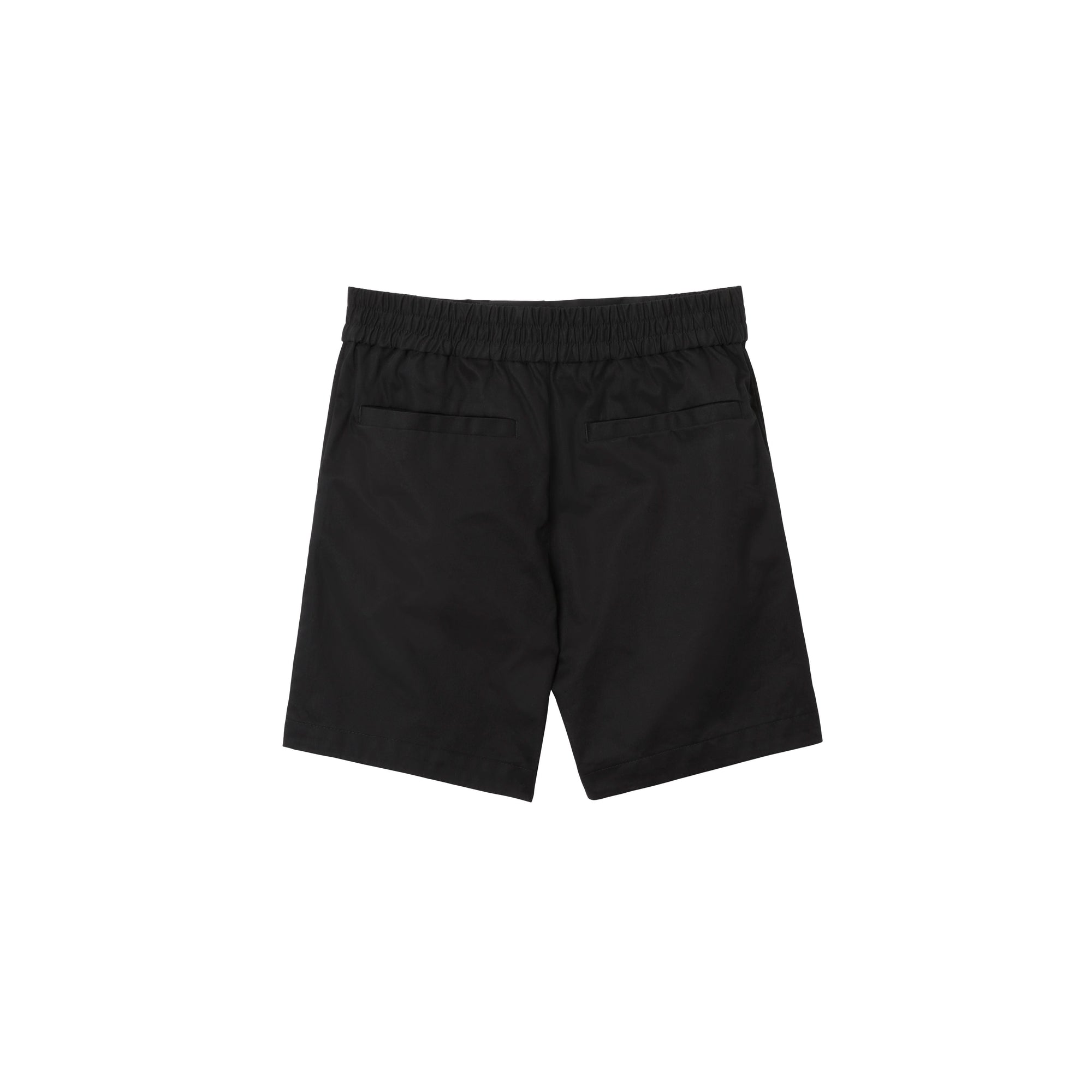 Short chino en sergé de coton à motif cavalier - Black