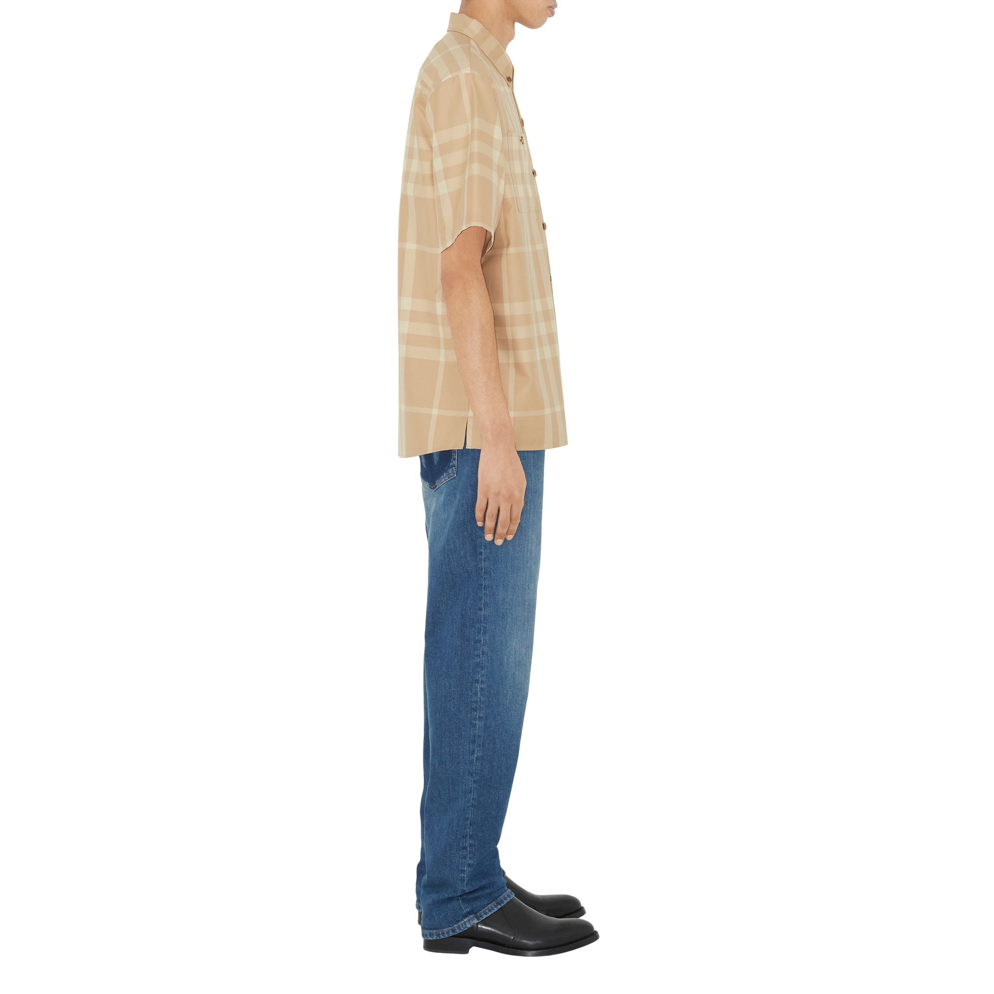 Chemise à manches courtes et motif check - Soft Fawn Check