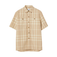 Chemise à manches courtes et motif check - Soft Fawn Check
