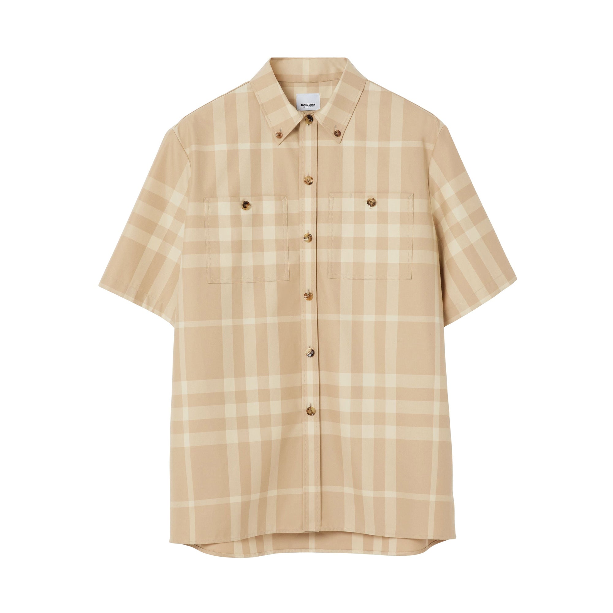 Chemise à manches courtes et motif check - Soft Fawn Check