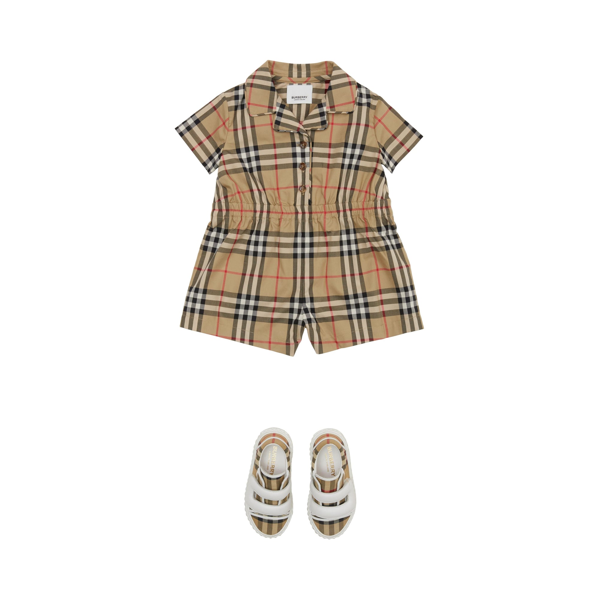 Combinaison à motif Vintage check - Archive Beige Check
