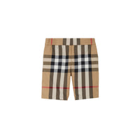 Short en coton à motif check - Archive Beige Check