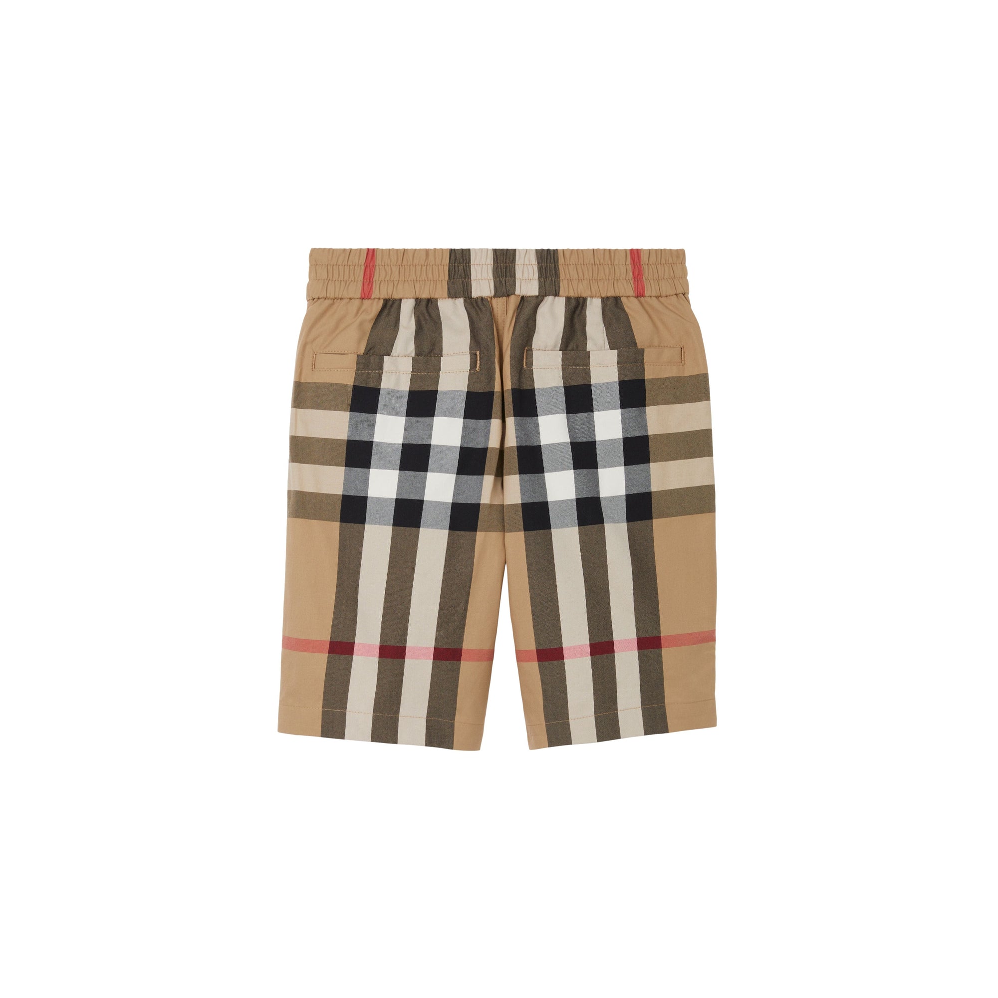 Short en coton à motif check - Archive Beige Check