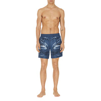 Short de bain à imprimé requin - Blue