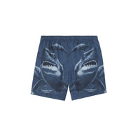Short de bain à imprimé requin - Blue