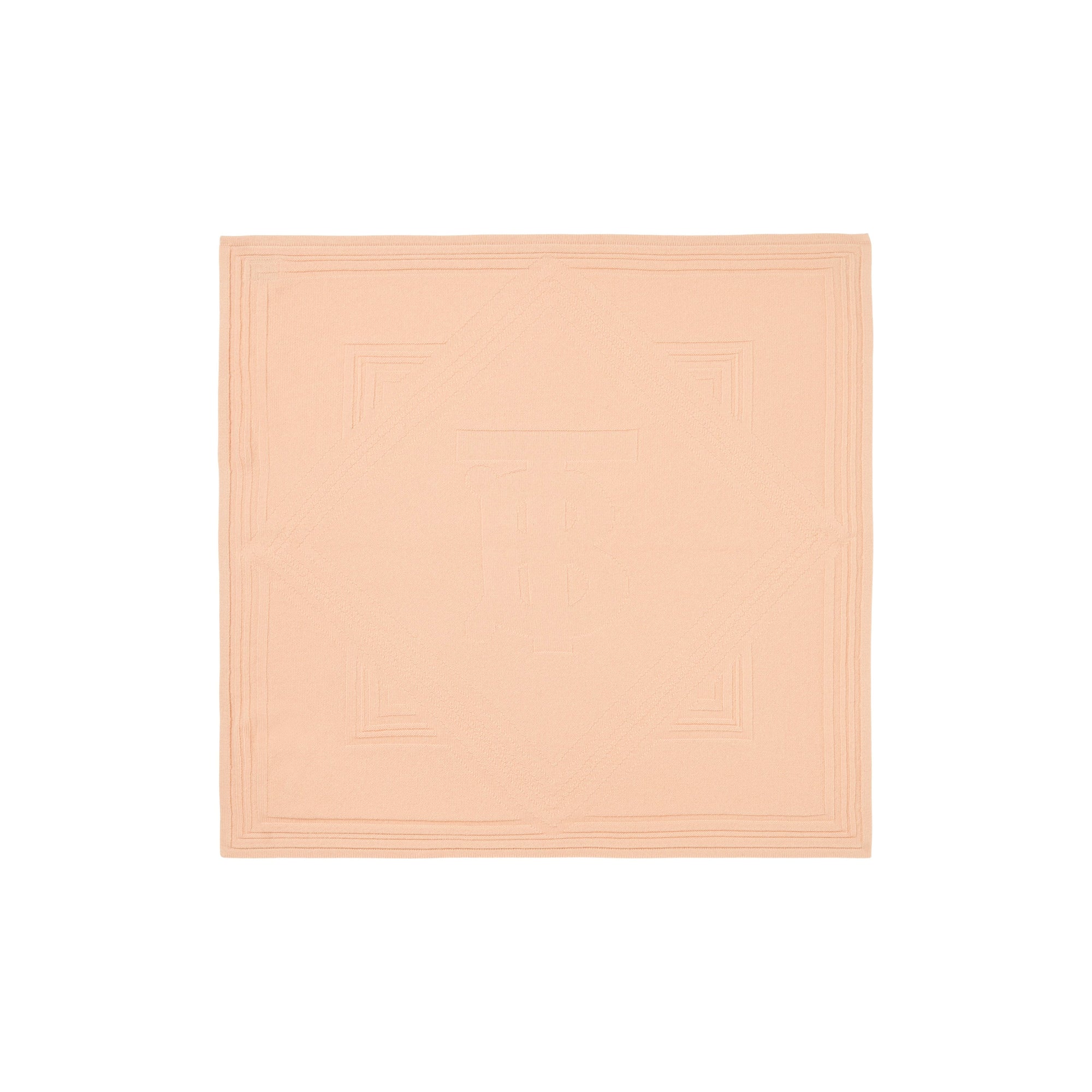 Couverture pour bébé en cachemire Monogram - Pale Peach