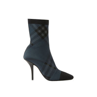 Bottes façon chaussettes à motif check - Charcoal & Grey Check