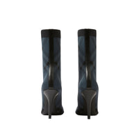 Bottes façon chaussettes à motif check - Charcoal & Grey Check