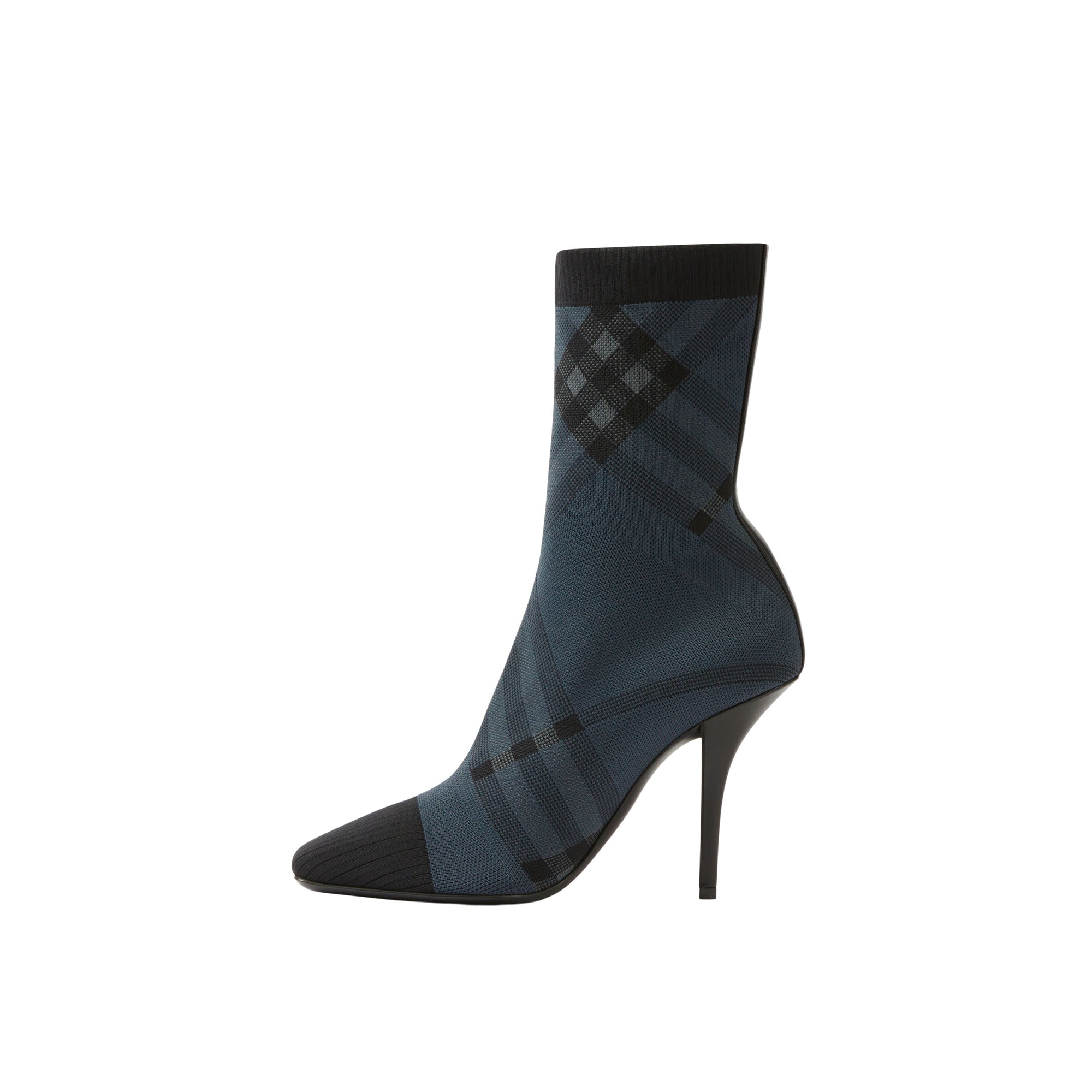 Bottes façon chaussettes à motif check - Charcoal & Grey Check