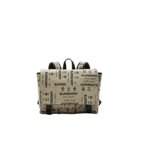 Sac à dos Messenger à imprimé label - Archive Beige