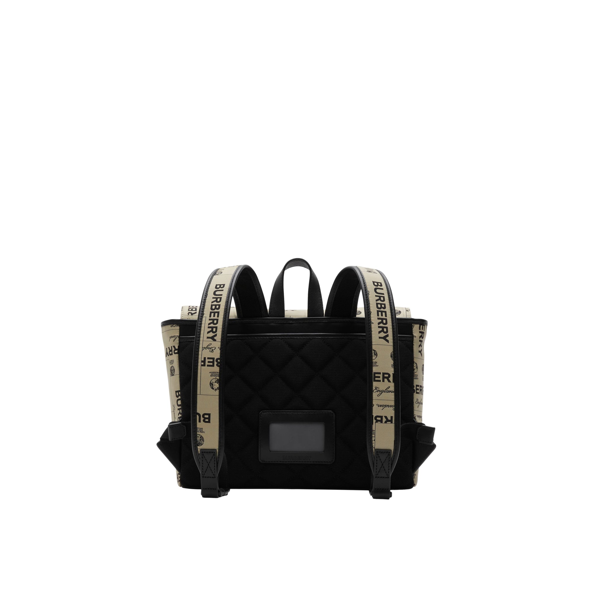 Sac à dos Messenger à imprimé label - Archive Beige