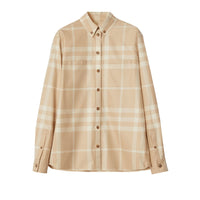 Chemise à motif check et col boutonné - Soft Fawn Check