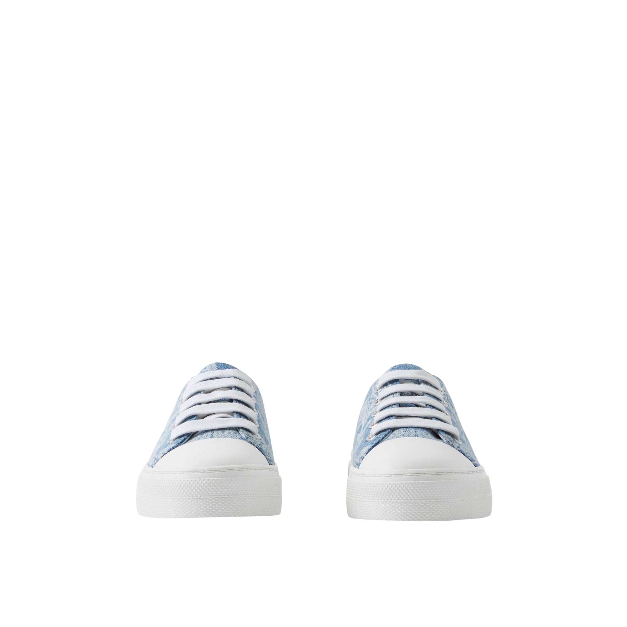 Sneakers en coton à écusson feuille de chêne - Pale Blue