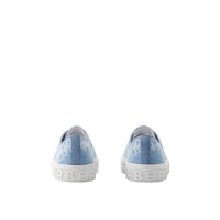 Sneakers en coton à écusson feuille de chêne - Pale Blue