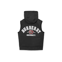 Veste sans manches matelassée à motif campus - Black