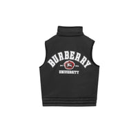 Veste sans manches matelassée à motif campus - Black