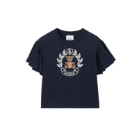 T-shirt en coton à imprimé Thomas Bear - Deep Charcoal Blue