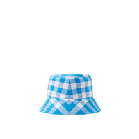 Chapeau bob en coton à carreaux - Vivid Blue Check