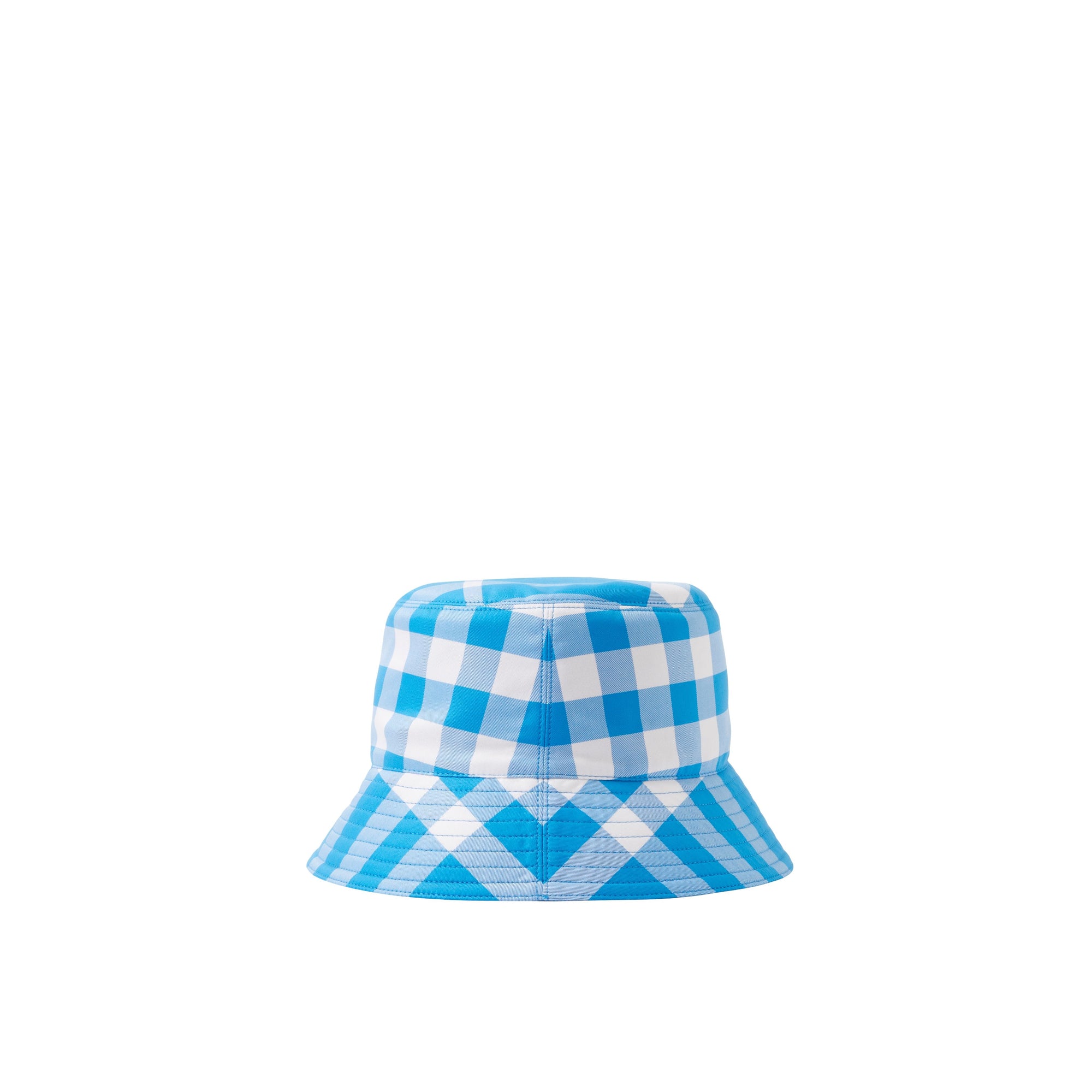 Chapeau bob en coton à carreaux - Vivid Blue Check