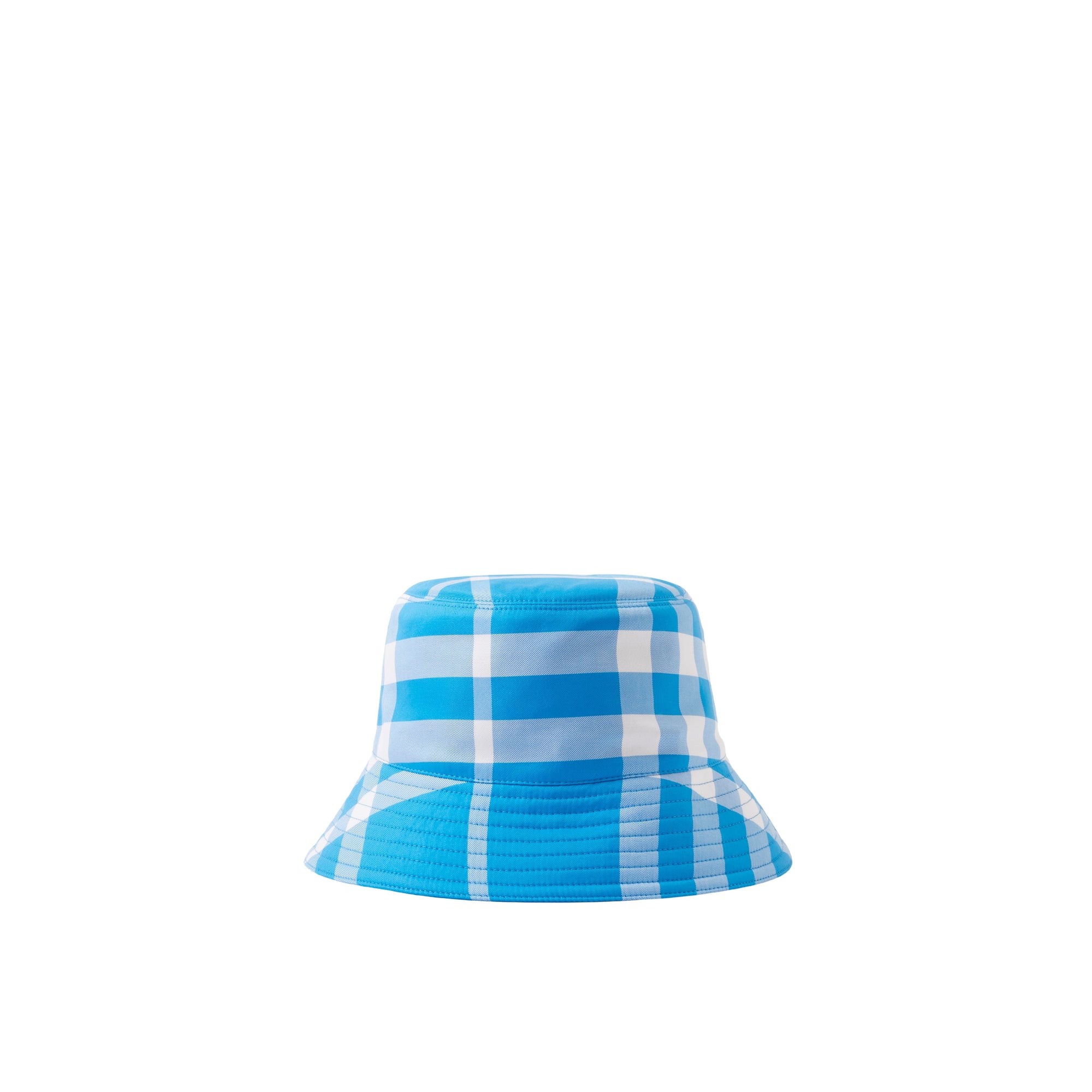 Chapeau bob en coton à carreaux - Vivid Blue Check