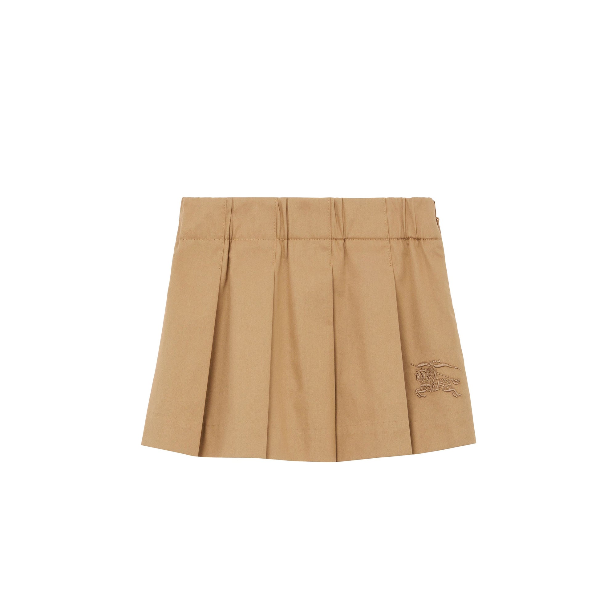Jupe plissée en coton - Archive Beige