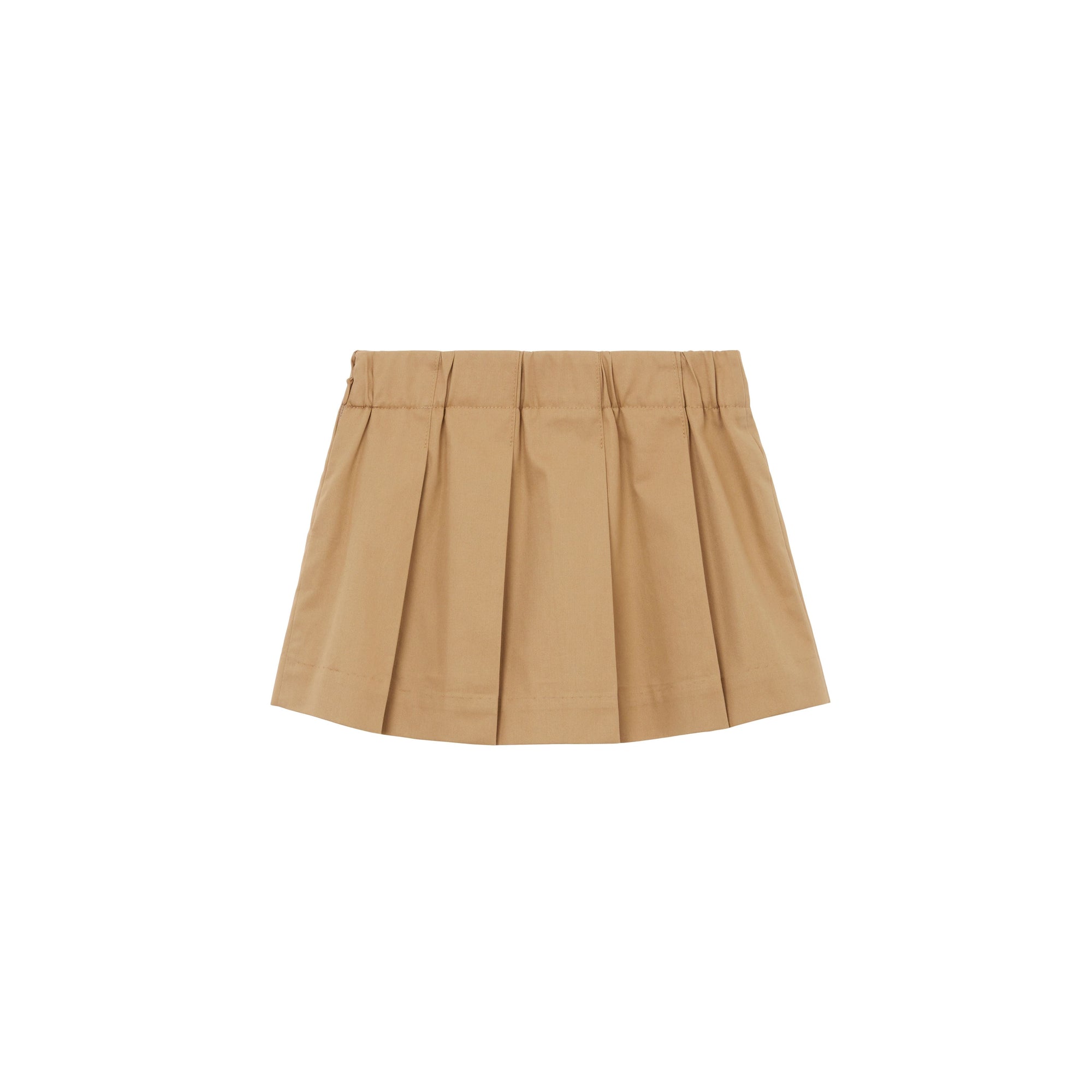 Jupe plissée en coton - Archive Beige
