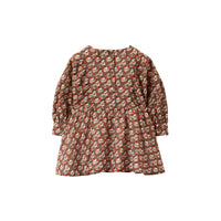 Robe en coton et soie à imprimé Thomas Bear - Scarlet Ornge