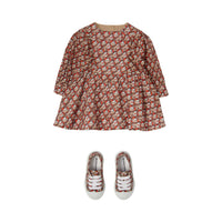 Robe en coton et soie à imprimé Thomas Bear - Scarlet Ornge