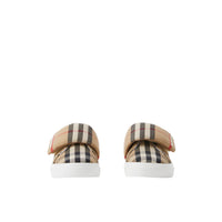 Sneakers en coton à motif check - Archive Beige Check