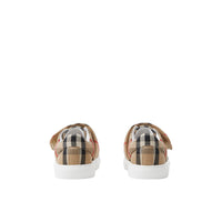 Sneakers en coton à motif check - Archive Beige Check