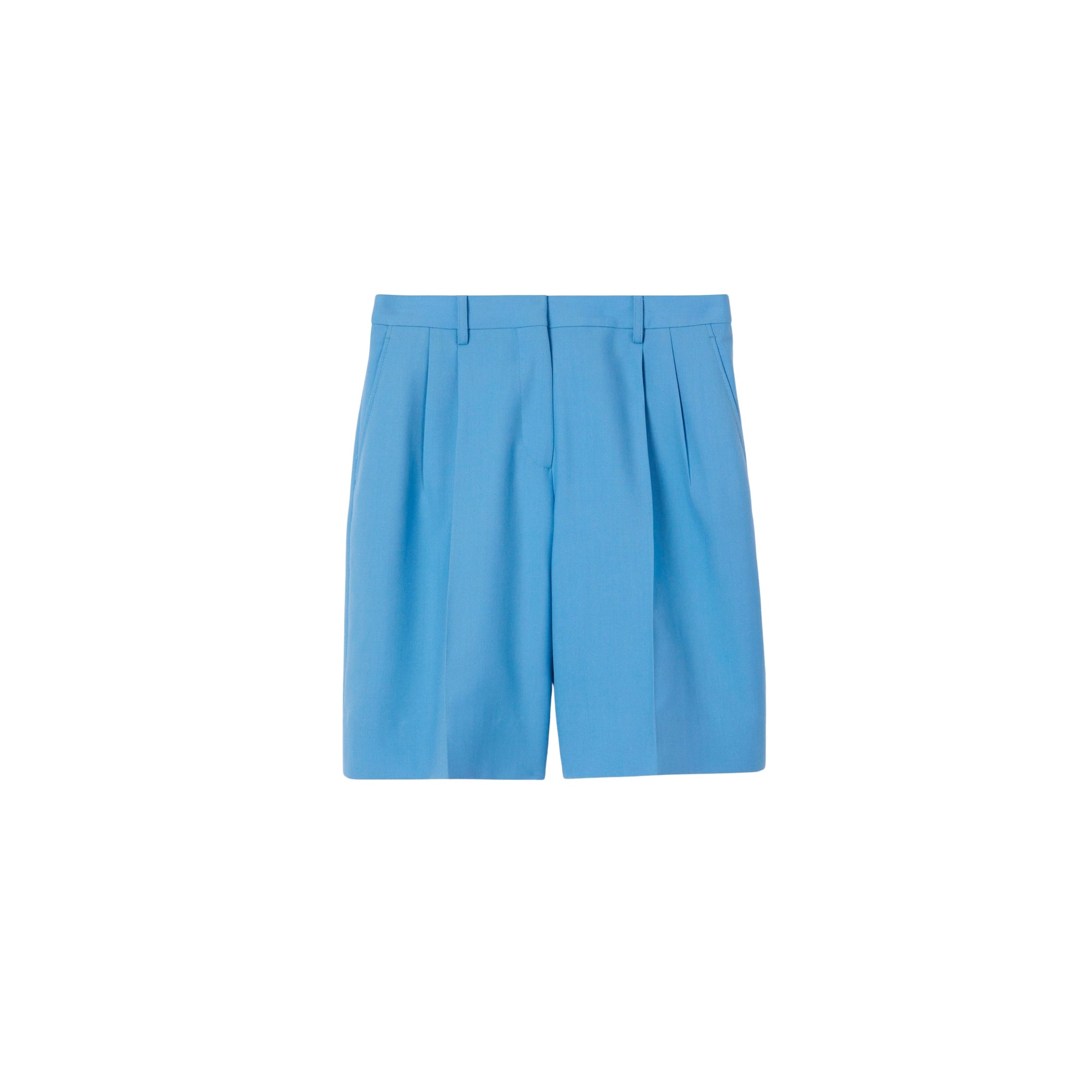 Short ajusté en laine monogramme - Cool Cornflower Blue