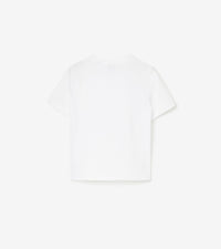 T-shirt en coton Thomas Bear - White & Charcoal Grey