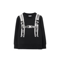 Sweat à motif sangle - Black