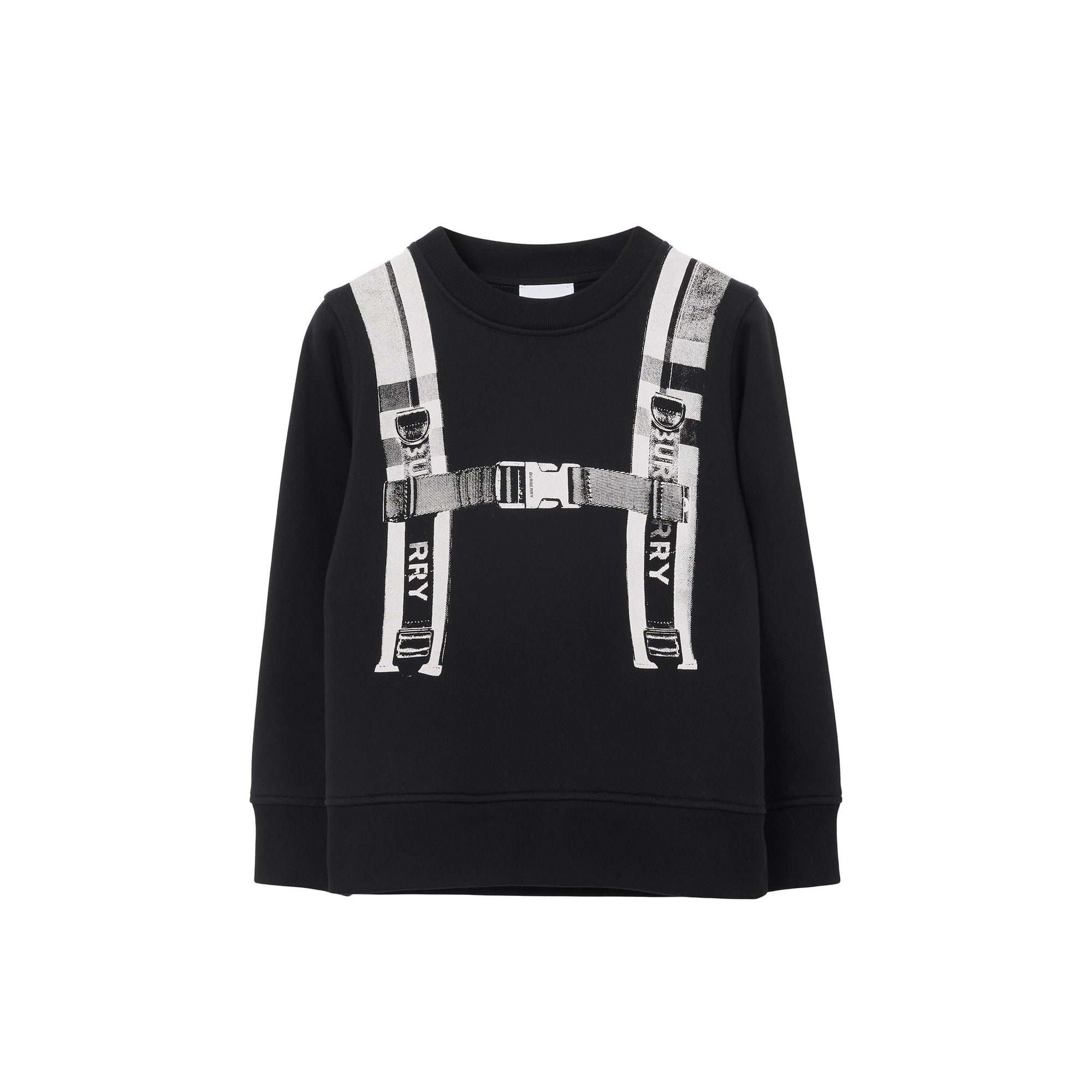 Sweat à motif sangle - Black