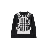 Sweat à motif sangle - Black