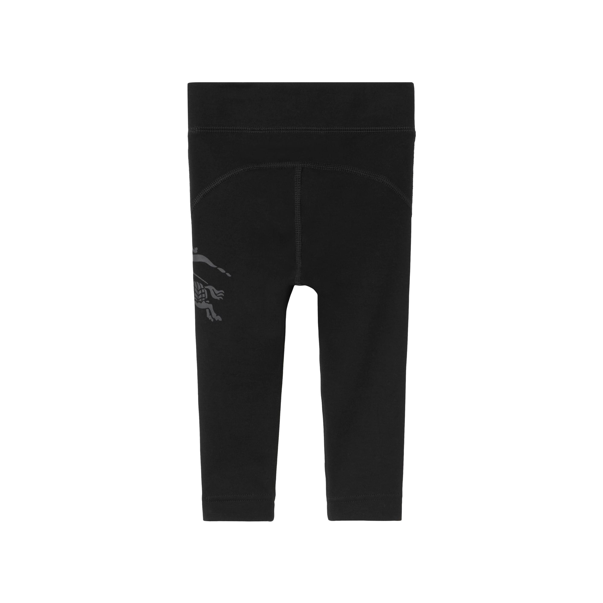Legging en coton stretch à motif cavalier - Black