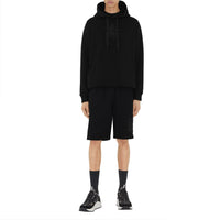 Sweat à capuche et monogramme brodé à motif cavalier - Black