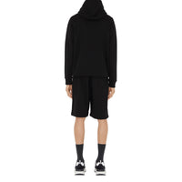 Sweat à capuche et monogramme brodé à motif cavalier - Black
