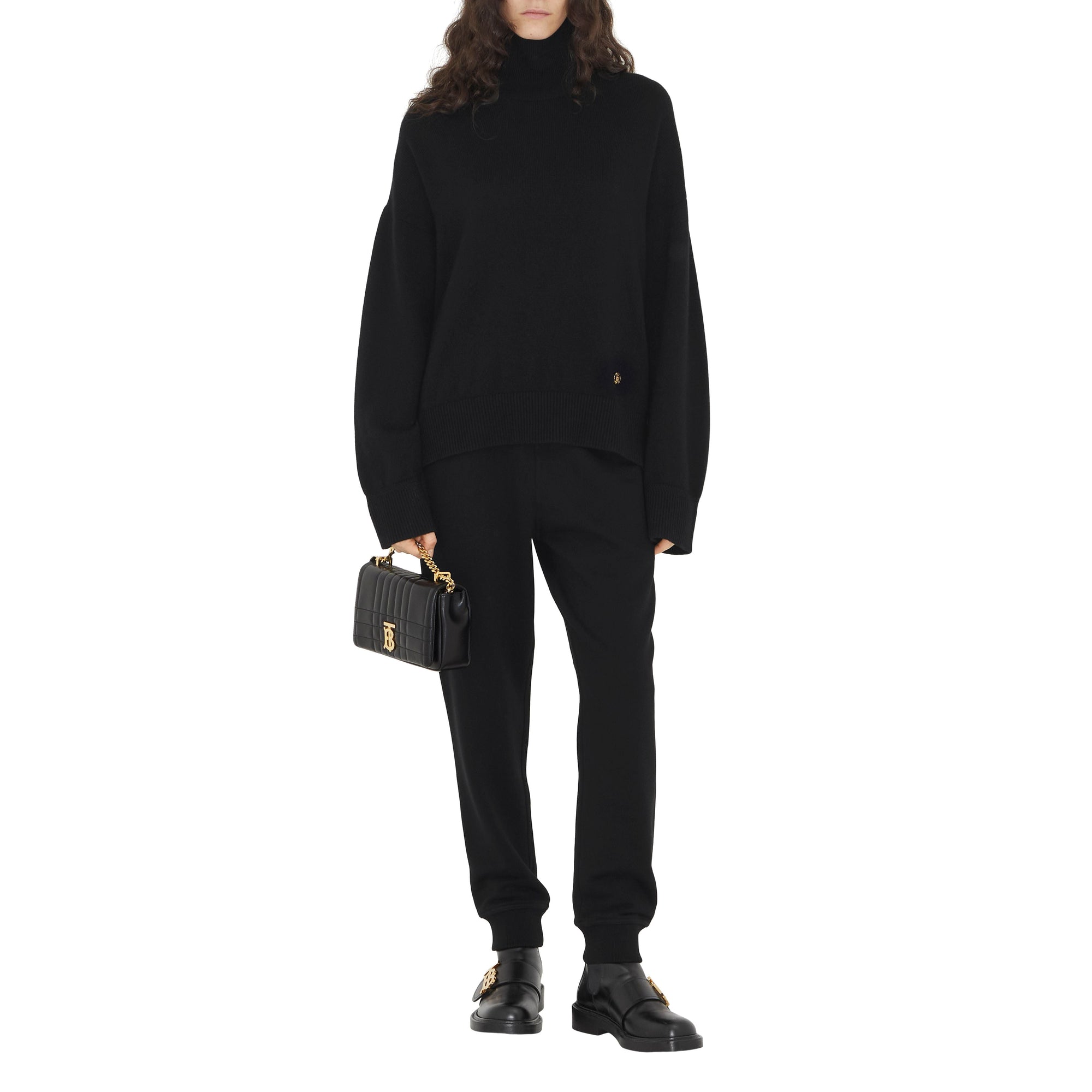 Pantalon de survêtement à lettre brodée - Black