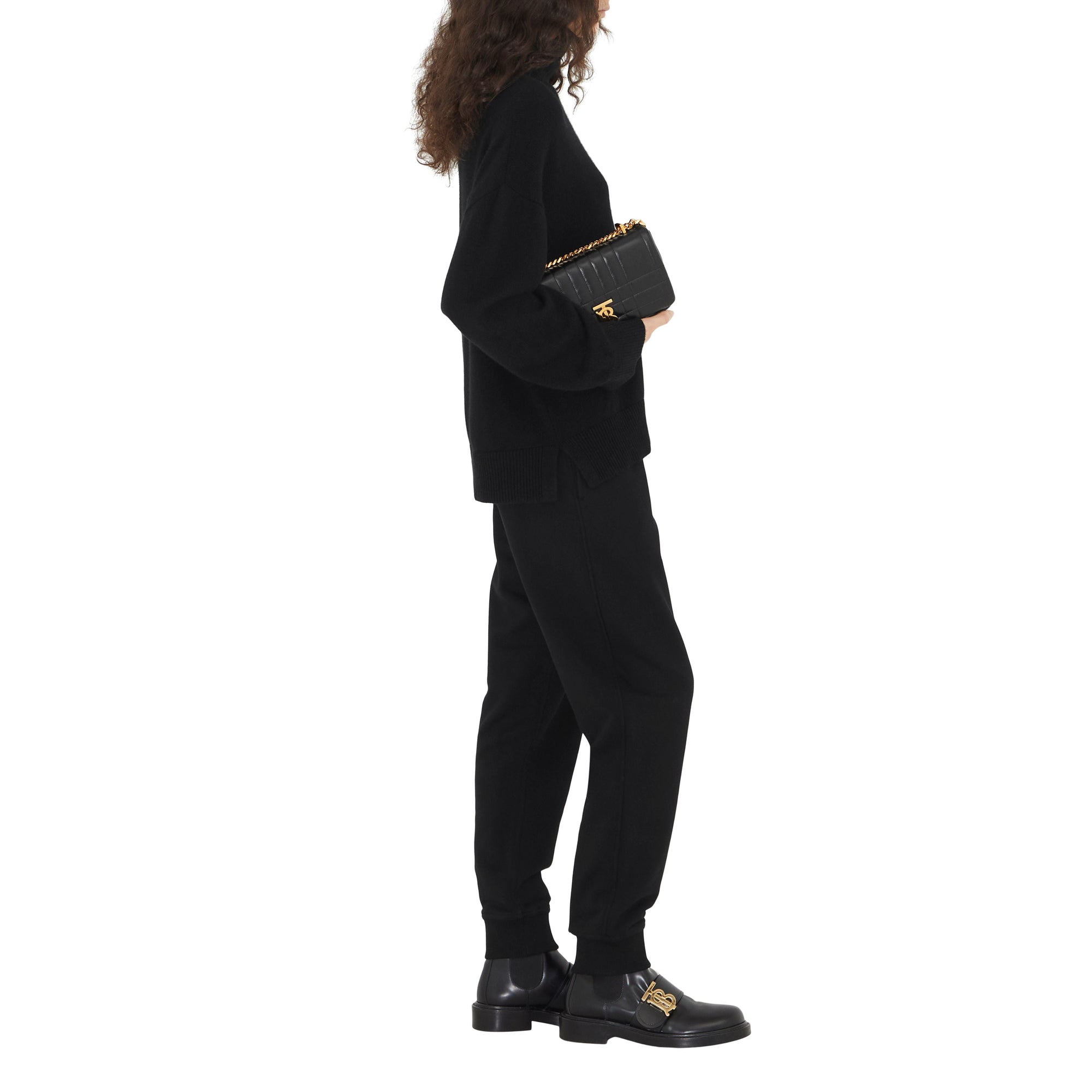 Pantalon de survêtement à lettre brodée - Black