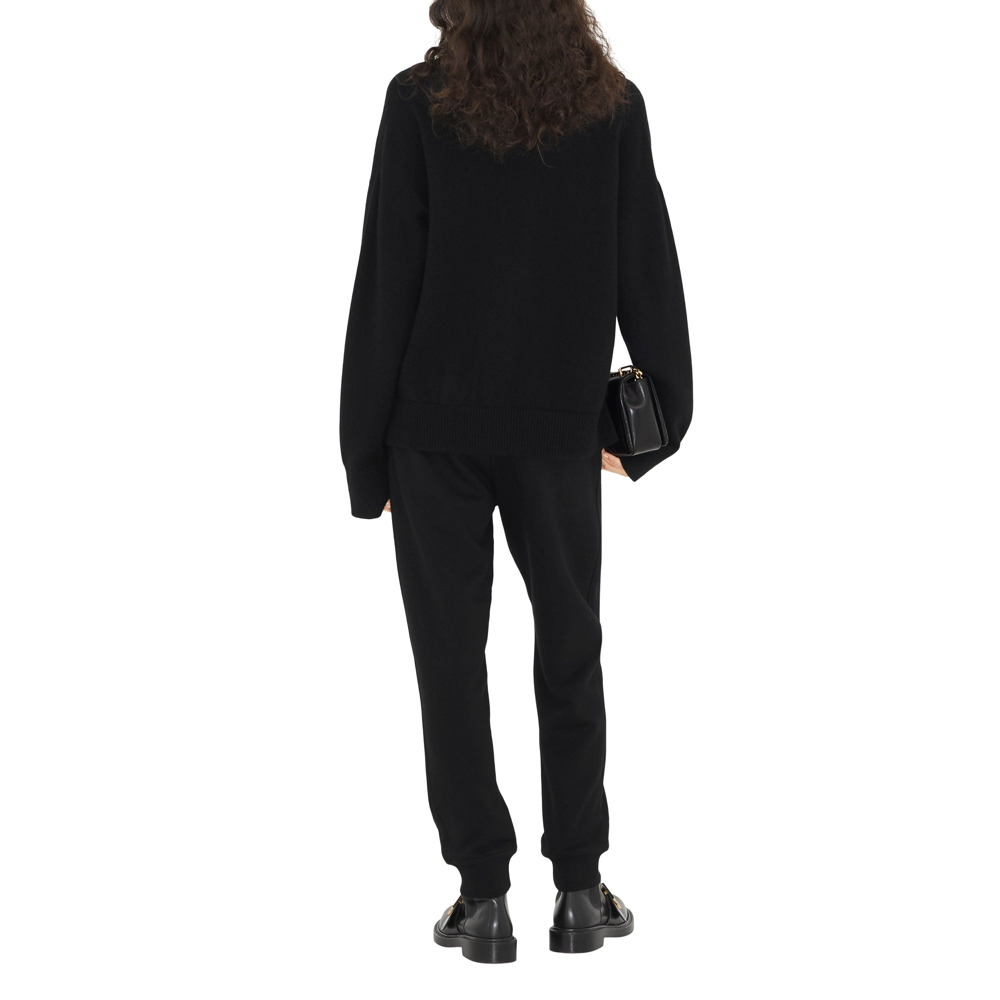 Pantalon de survêtement à lettre brodée - Black