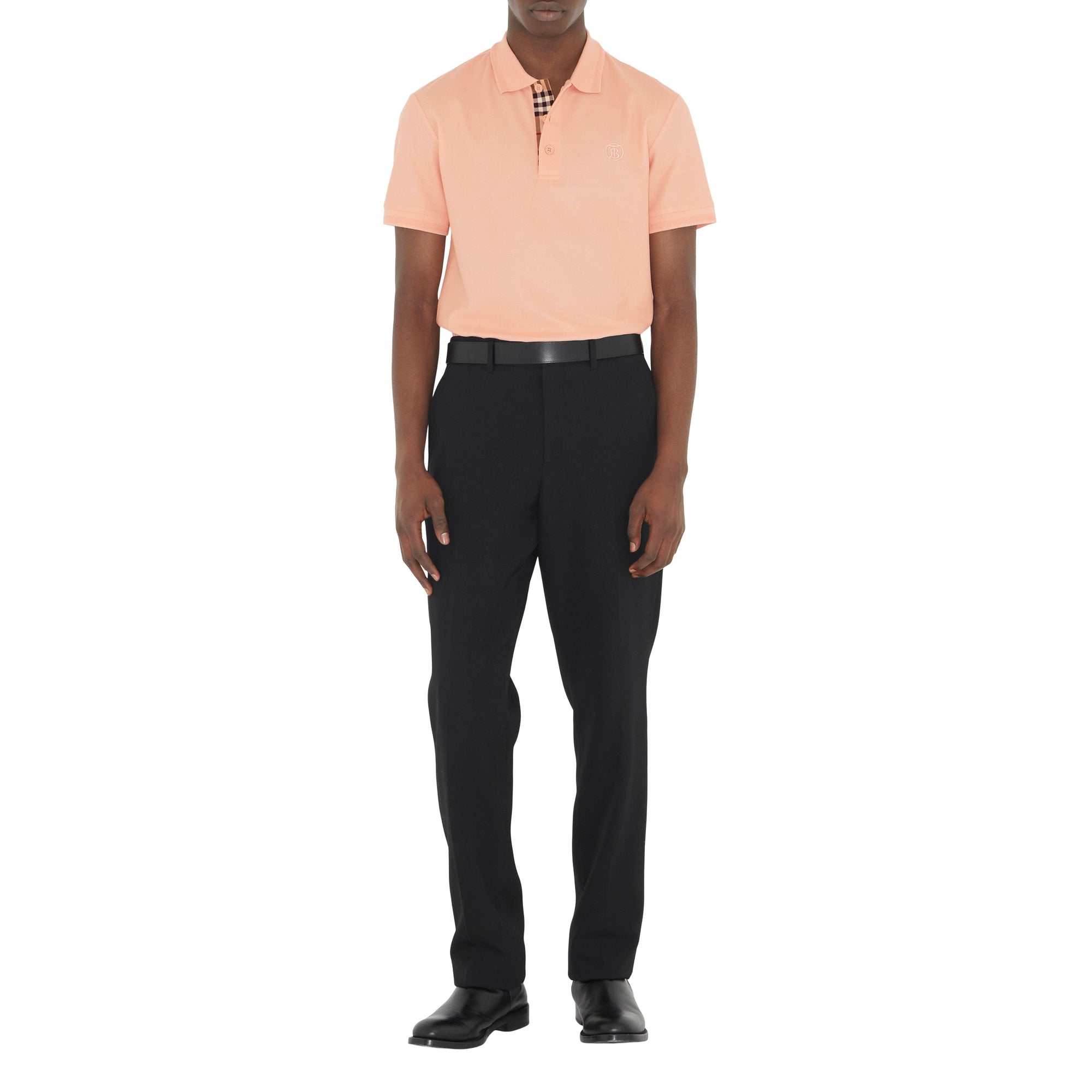 Polo à motif monogramme - Soft Peach Pink